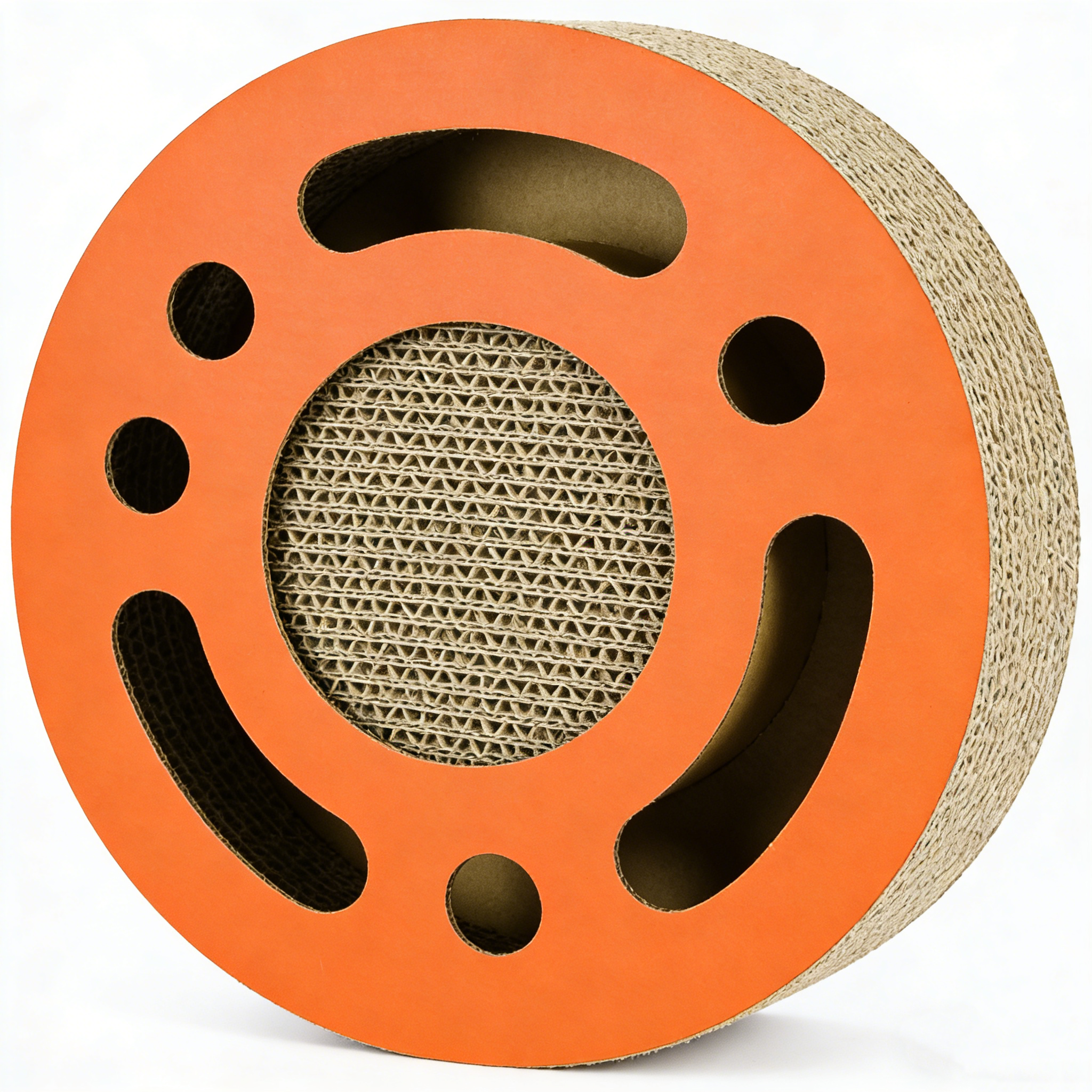 Best-Selling Cat Toy: Orange Ring Openwork Cat Scratcher WT-0009