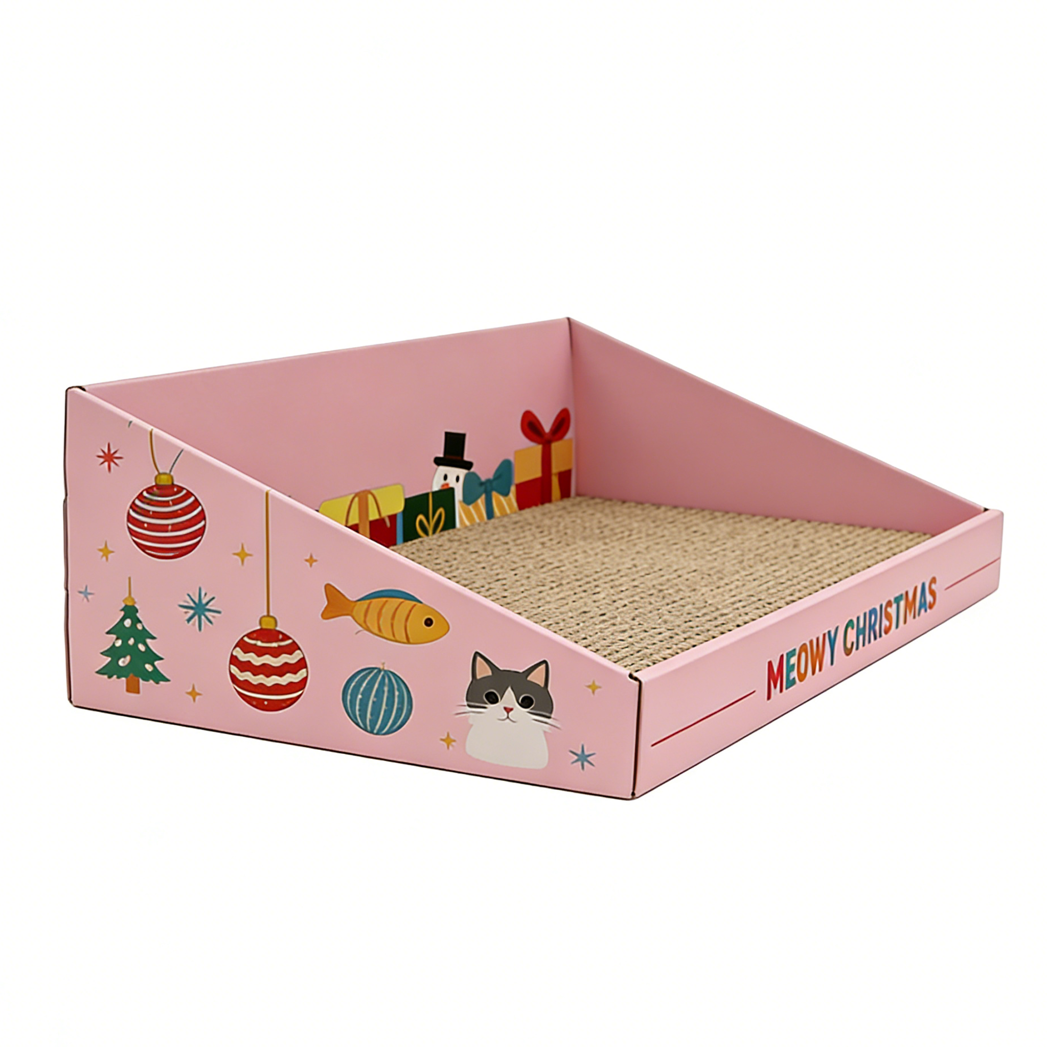 Hot Sale Custom Pink Christmas Cat Litter SP-0007