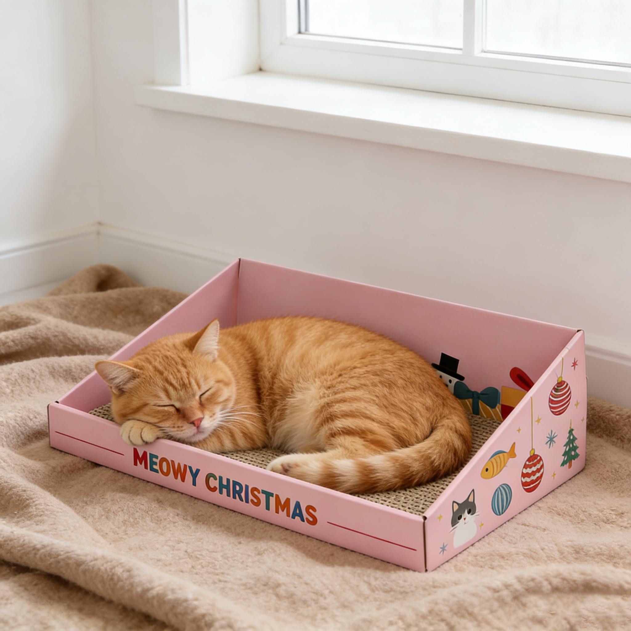 Hot Sale Custom Pink Christmas Cat Litter SP-0007