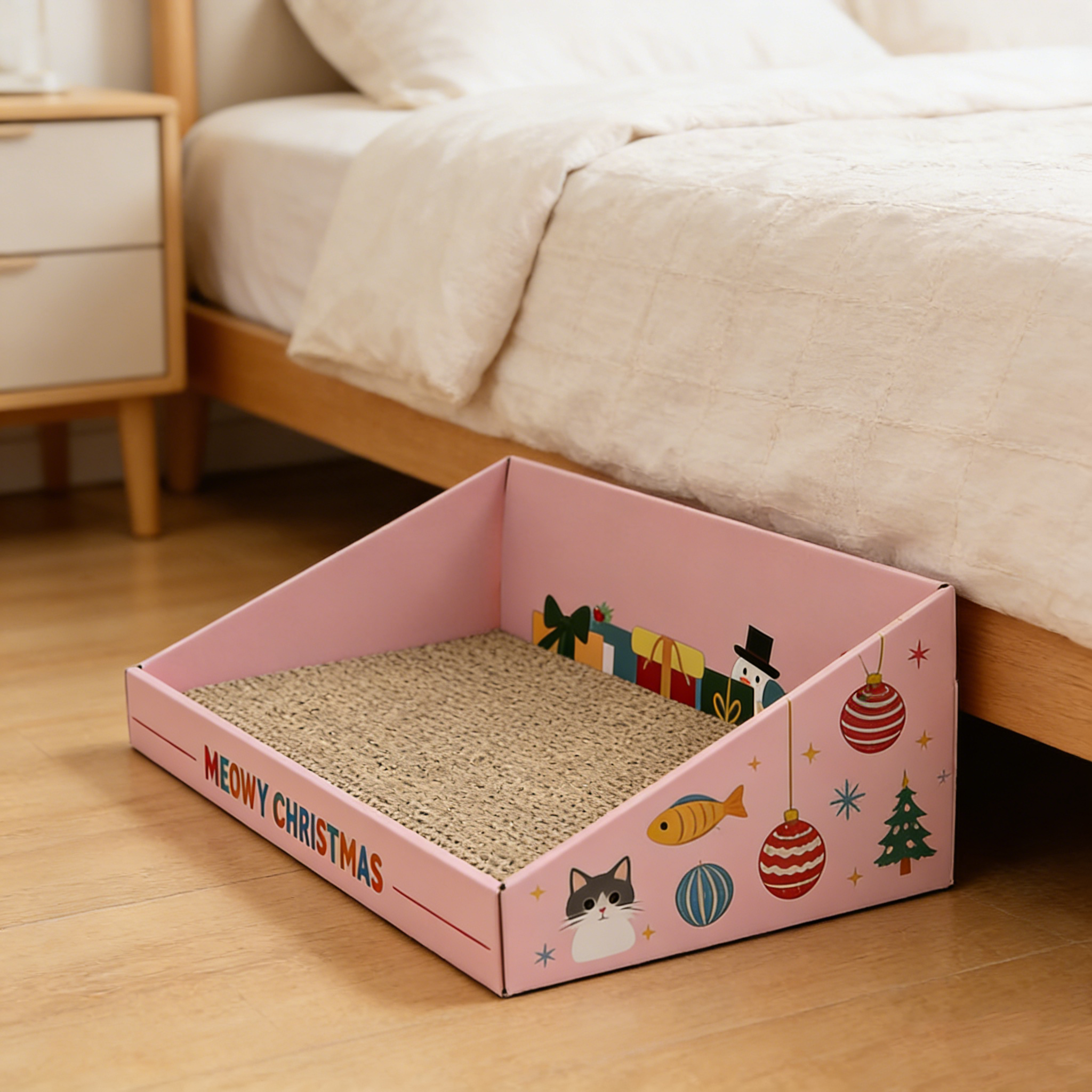 Hot Sale Custom Pink Christmas Cat Litter SP-0007