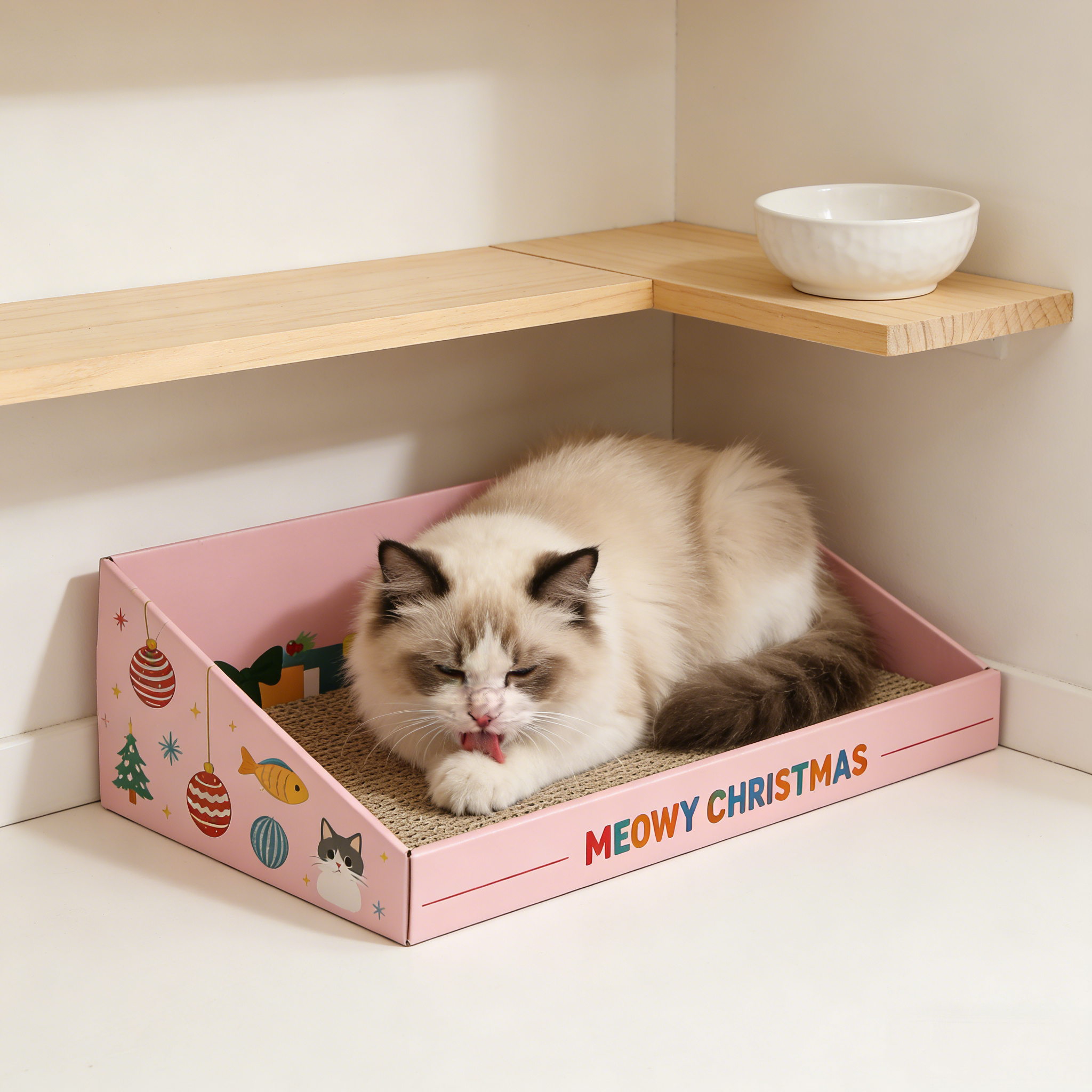 Hot Sale Custom Pink Christmas Cat Litter SP-0007