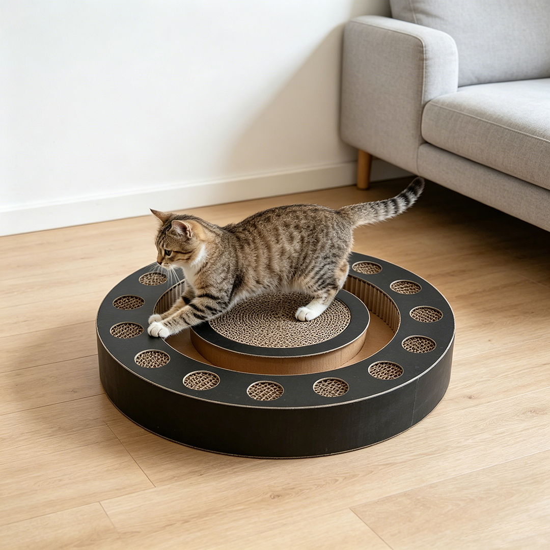 Wholesale Custom Round-Track Cat Scratching Post WJ-0022