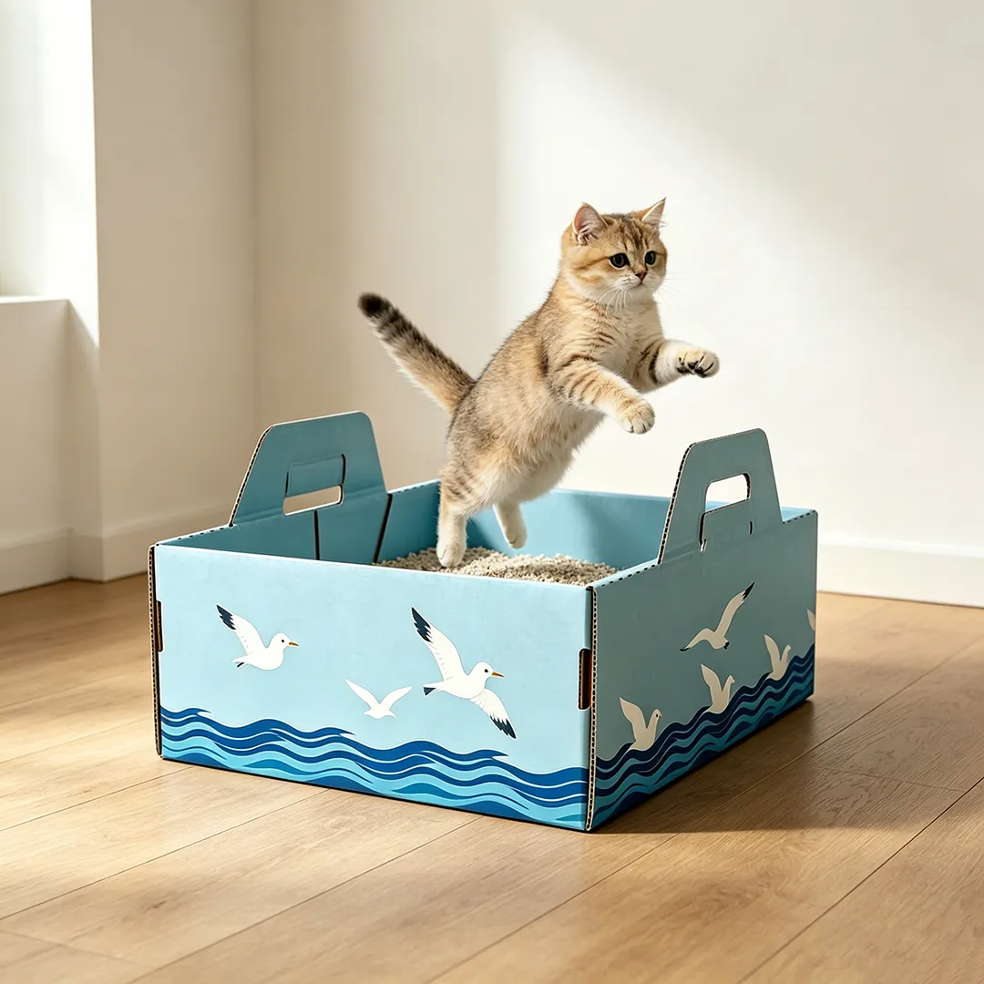 Explosive handle grinding claw cat litter box SP-0002