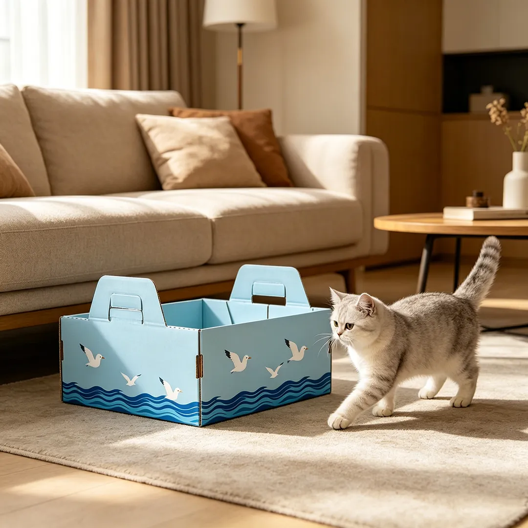 Explosive handle grinding claw cat litter box SP-0002