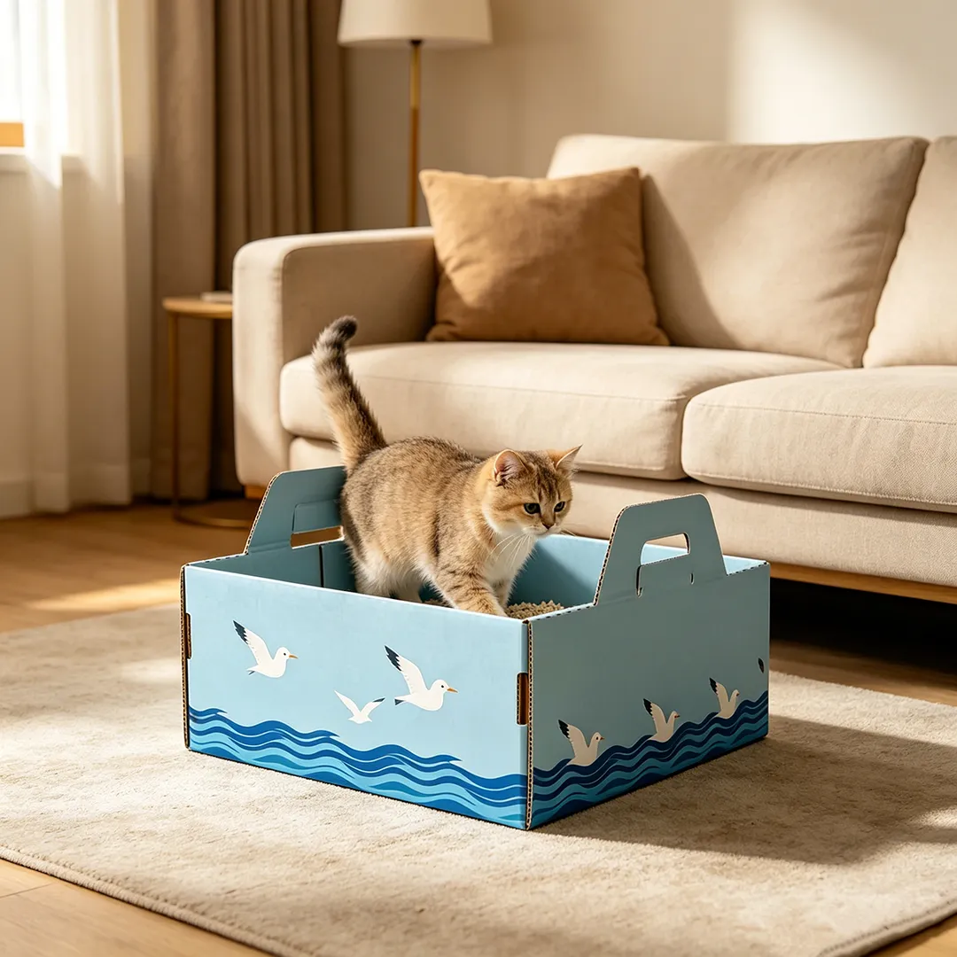 Explosive handle grinding claw cat litter box SP-0002