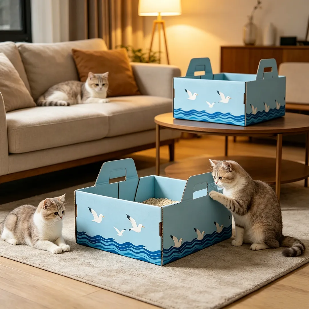 Explosive handle grinding claw cat litter box SP-0002
