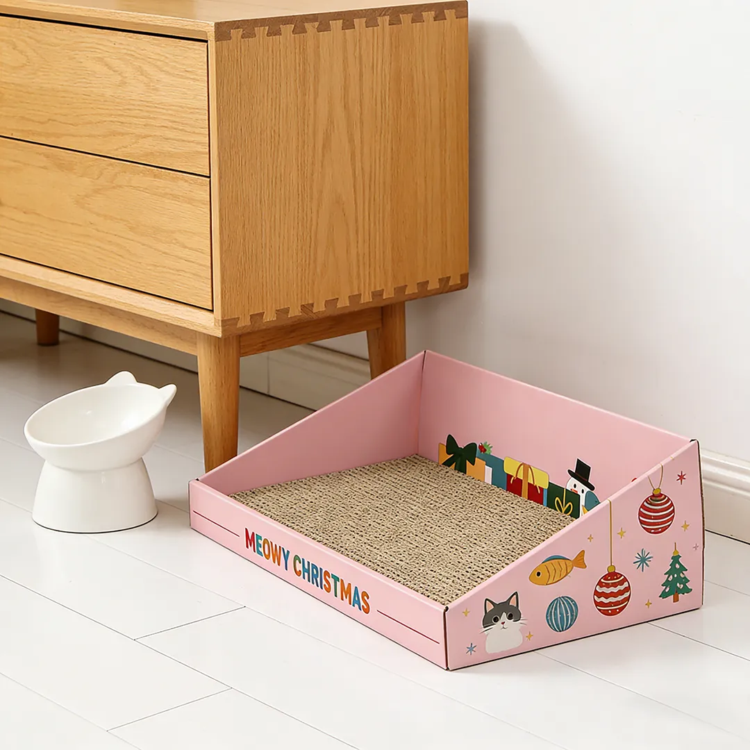 Hot Sale Custom Pink Christmas Cat Litter SP-0007