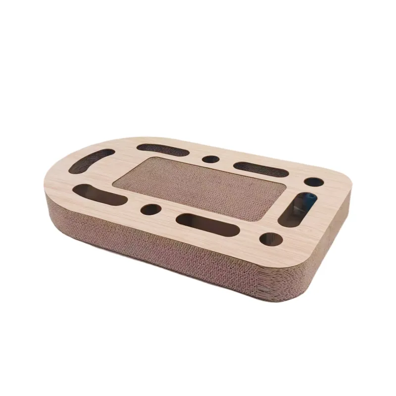 Wholesale custom turntable funny cat track ball cat scratch plate