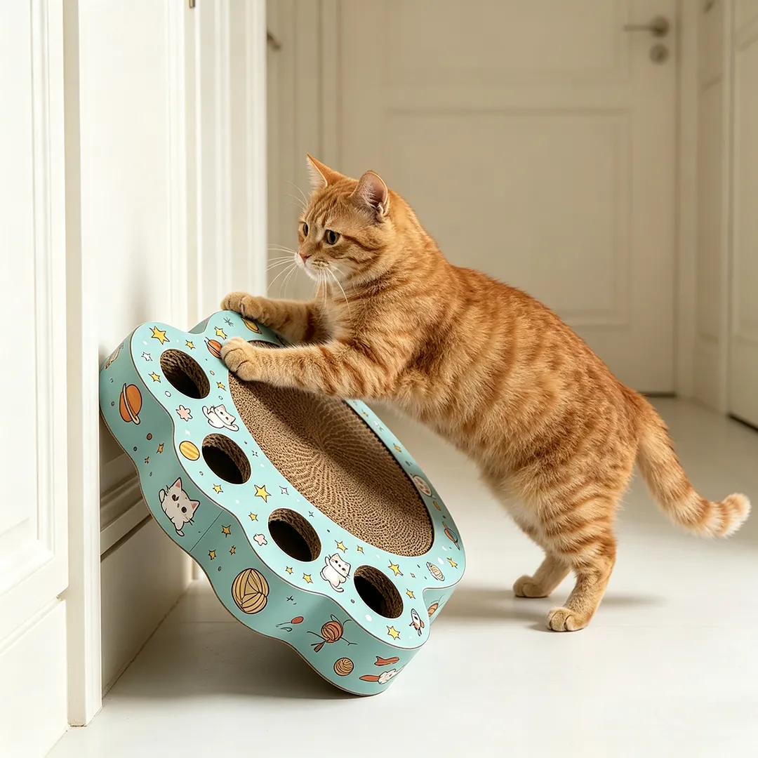 Wholesale custom space cat hole cat catch plate WJ-0017