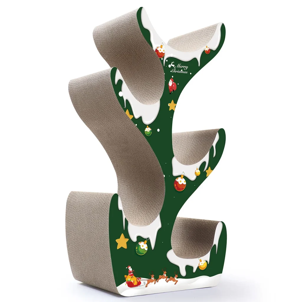 Wholesale Custom All-in-One Christmas Tree Cat Tree with Climbing and Scratching Features