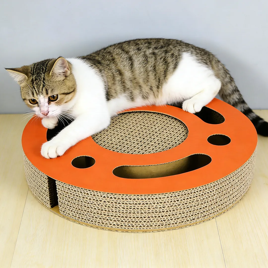 Best-Selling Cat Toy: Orange Ring Openwork Cat Scratcher WT-0009