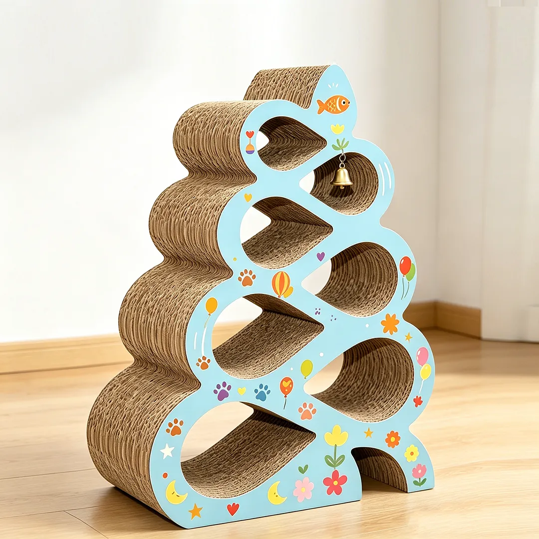 Best-Selling Custom Spiral Bell Christmas Cat Tree PJ-0007