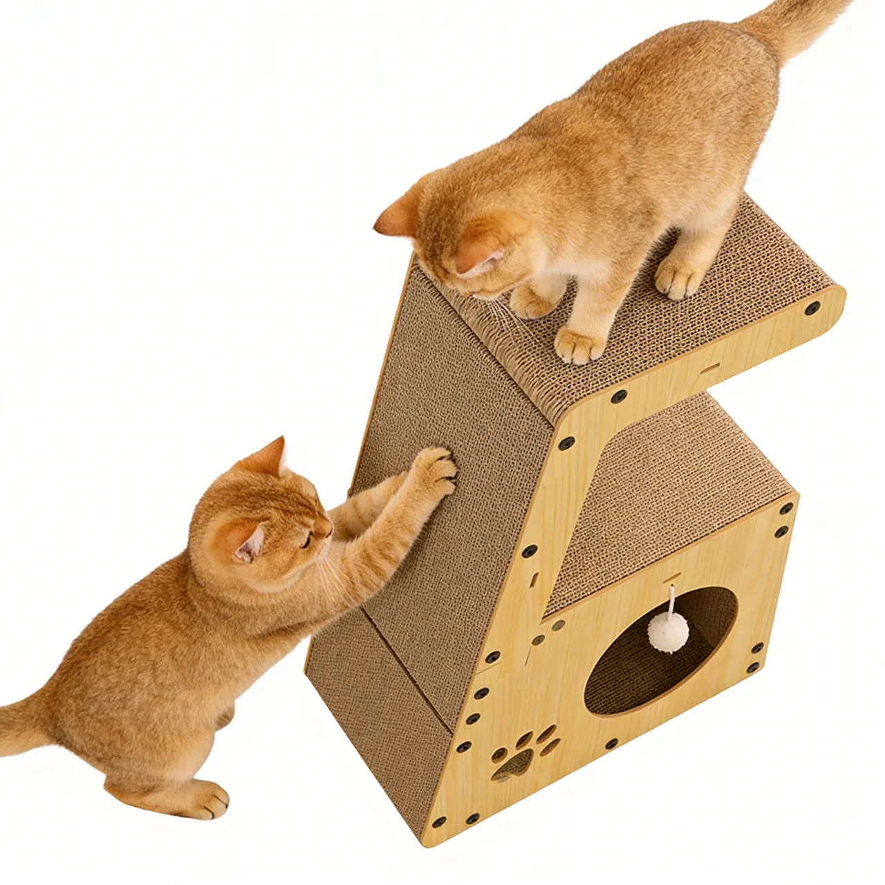 Wholesale Customizable All-in-One Cat Tree with Climbing and Hiding Features PJ-0001