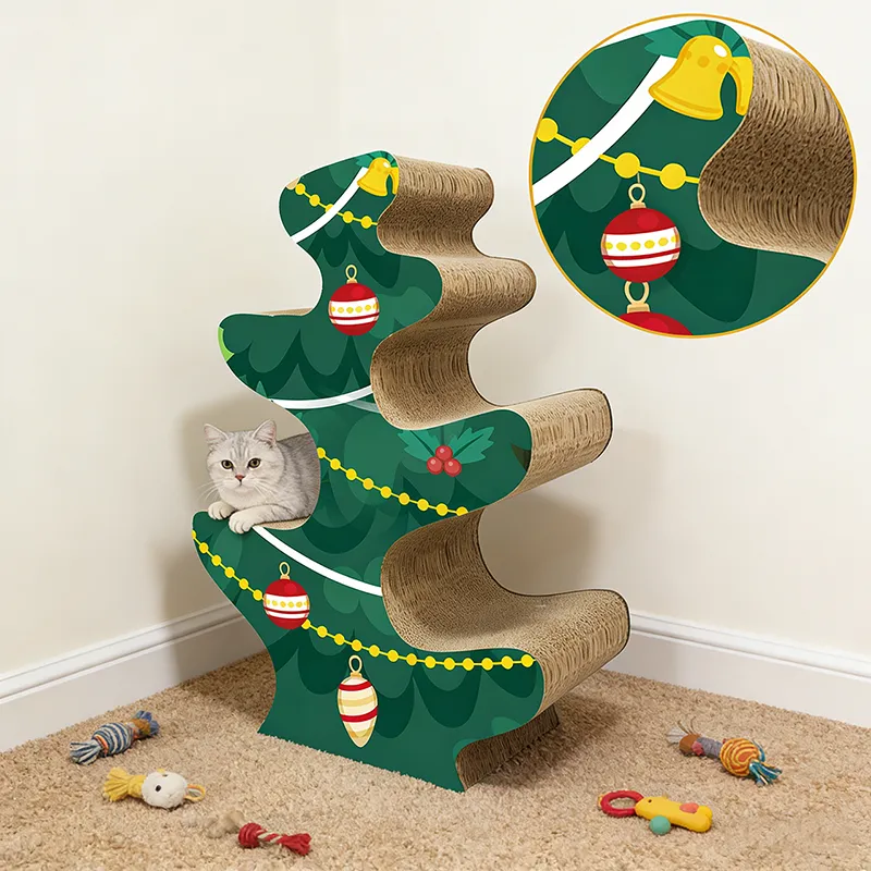 Wholesale Customized All-in-One Multi-Level Vertical Cat Scratching Post and Climbing Frame PJ-0006