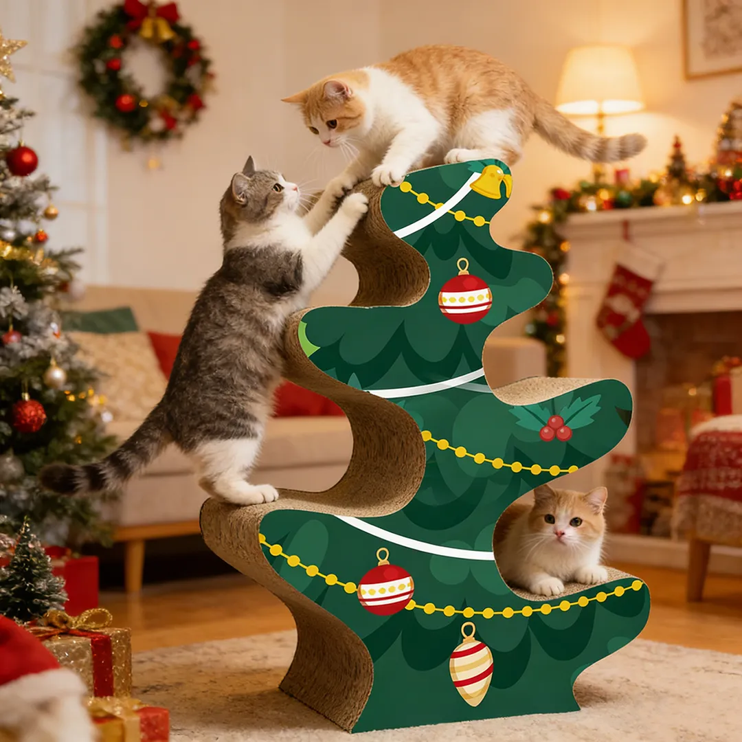 Wholesale Customized All-in-One Multi-Level Vertical Cat Scratching Post and Climbing Frame PJ-0006