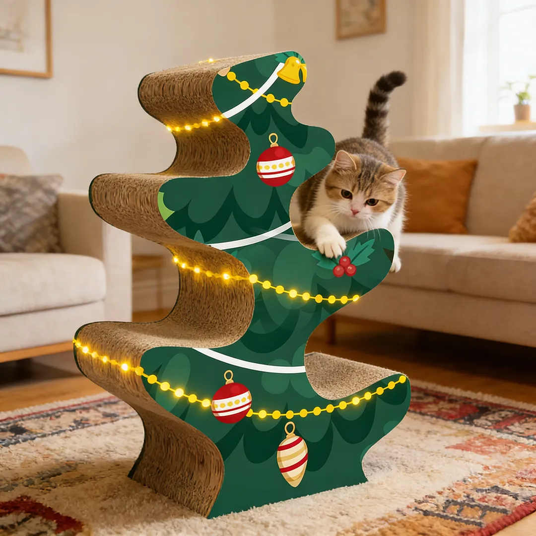 Wholesale Customized All-in-One Multi-Level Vertical Cat Scratching Post and Climbing Frame PJ-0006