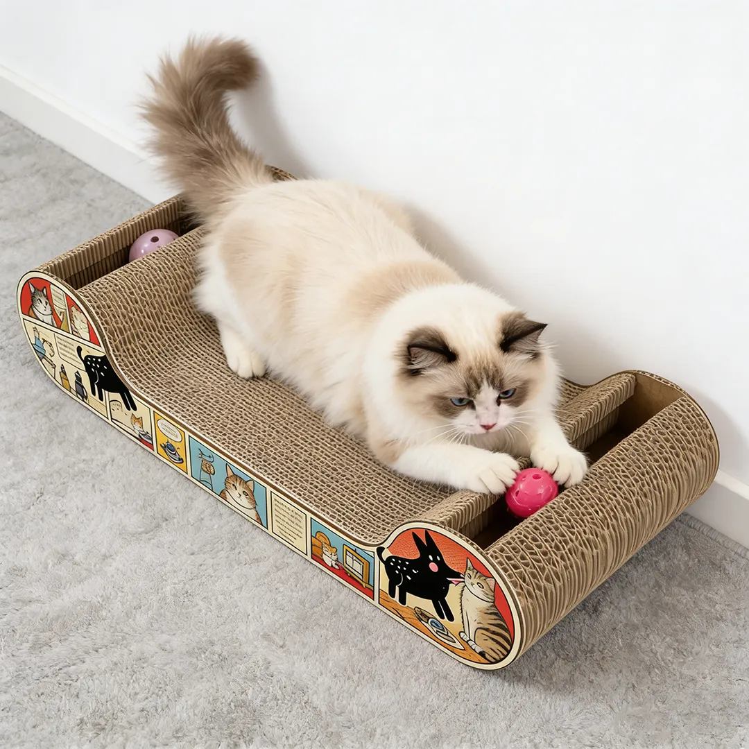 Wholesale Custom Spine-Supporting Cute Pet Lying Scratching Post W-0004
