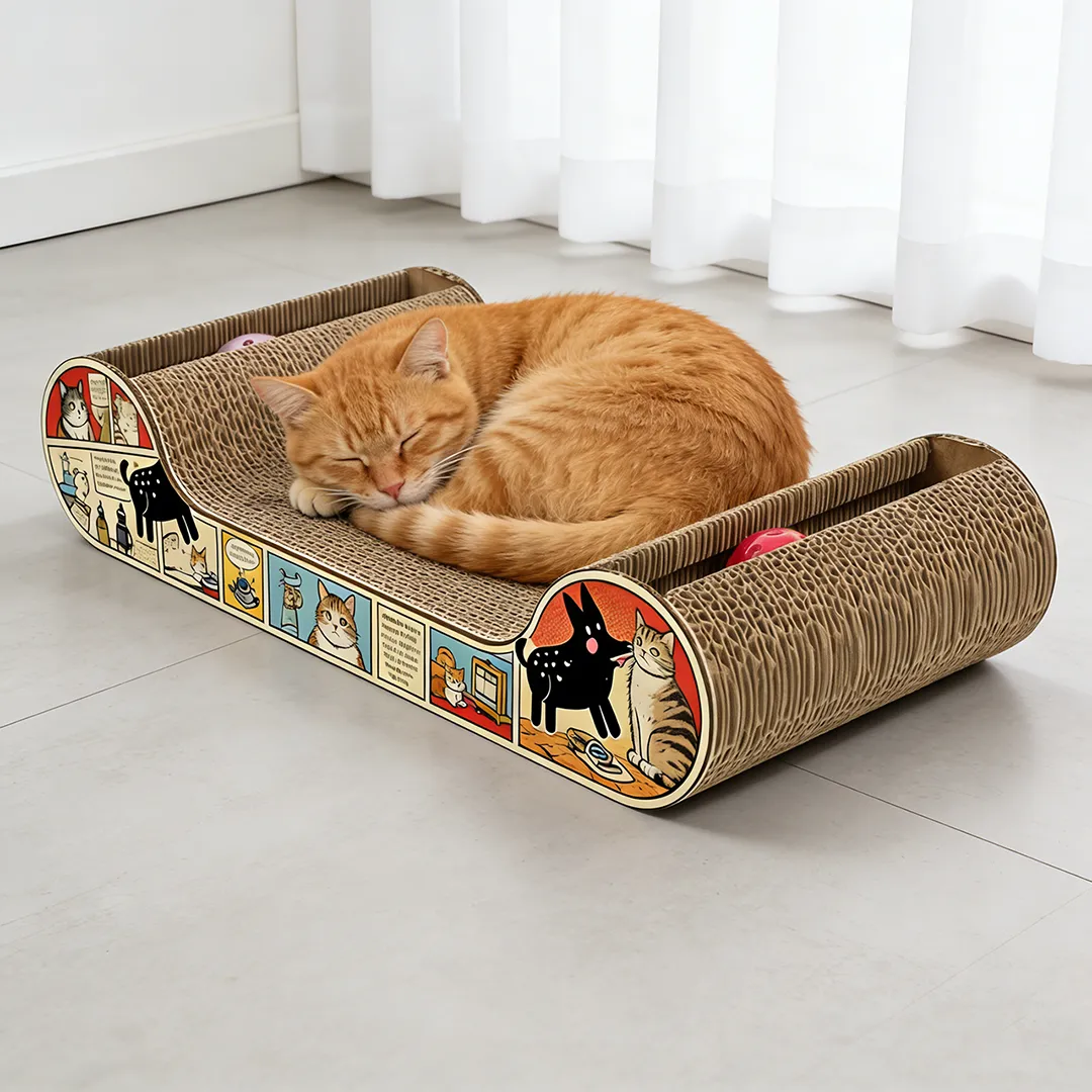 Wholesale Custom Spine-Supporting Cute Pet Lying Scratching Post W-0004
