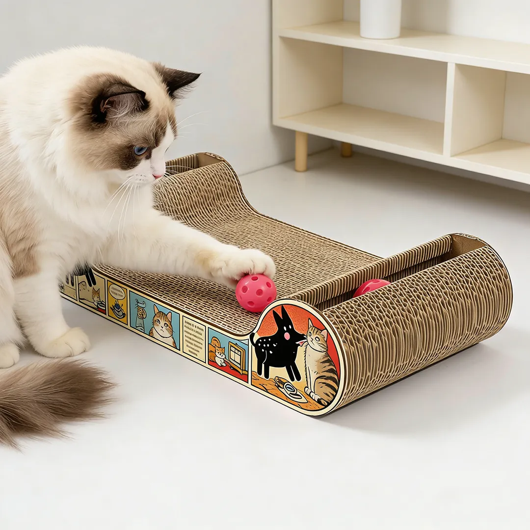 Wholesale Custom Spine-Supporting Cute Pet Lying Scratching Post W-0004