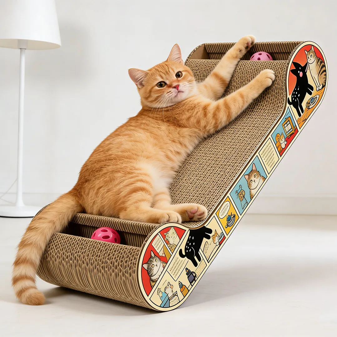 Wholesale Custom Spine-Supporting Cute Pet Lying Scratching Post W-0004