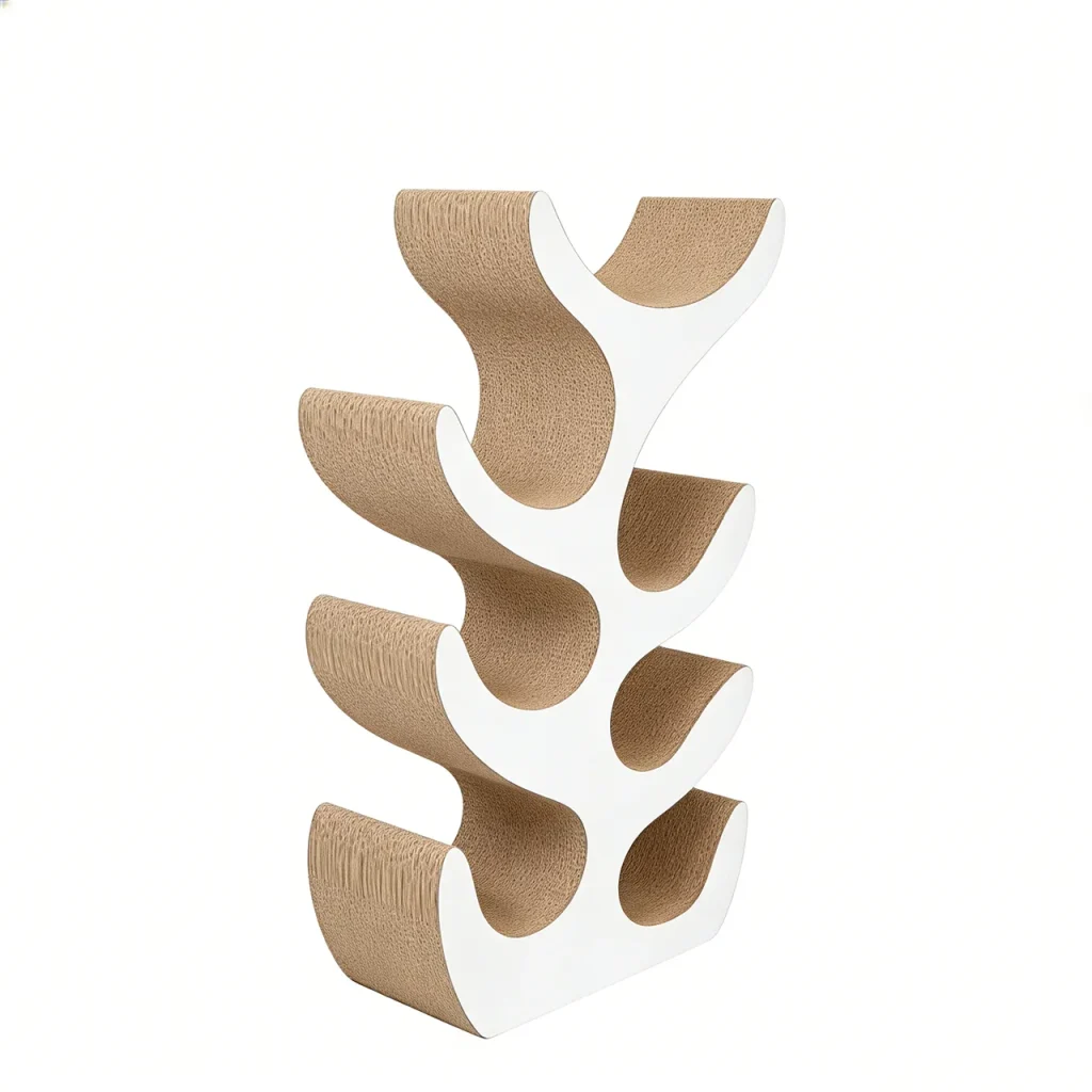 Best-Selling Custom Multi-Level Integrated Wave-Shaped Cat Tree