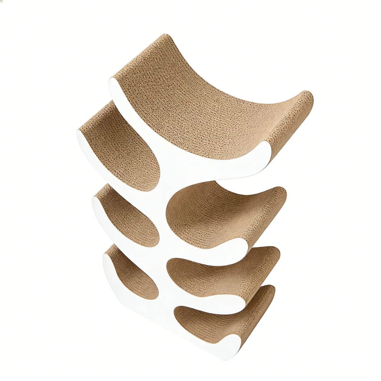 Best-Selling Custom Multi-Level Integrated Wave-Shaped Cat Tree PJ-0009