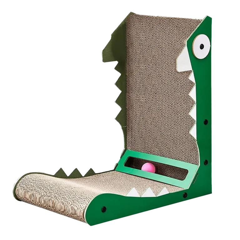 Best-Selling Custom Cat Toy: All-in-One Hide-and-Scratch Dinosaur Scratching Post WJ-0012