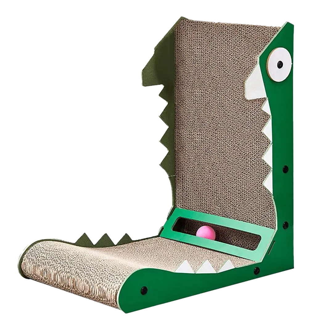 Best-Selling Custom Cat Toy: All-in-One Hide-and-Scratch Dinosaur Scratching Post WJ-0012