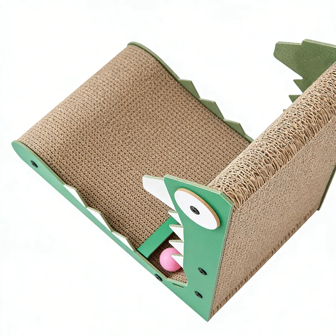 Best-Selling Custom Cat Toy: All-in-One Hide-and-Scratch Dinosaur Scratching Post WJ-0012