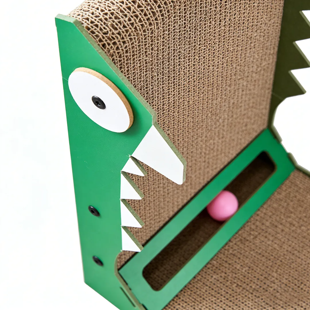 Best-Selling Custom Cat Toy: All-in-One Hide-and-Scratch Dinosaur Scratching Post WJ-0012