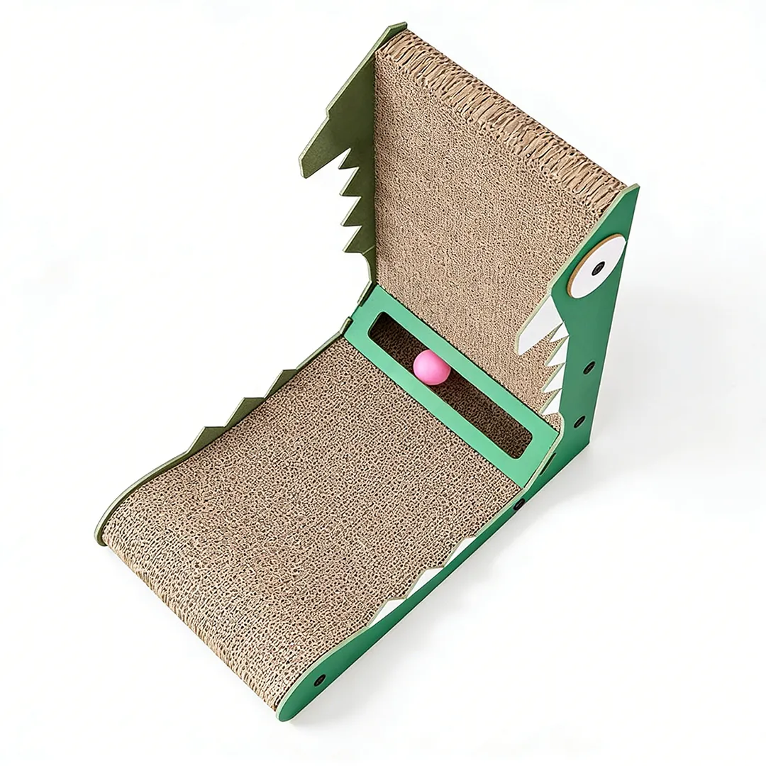Best-Selling Custom Cat Toy: All-in-One Hide-and-Scratch Dinosaur Scratching Post WJ-0012