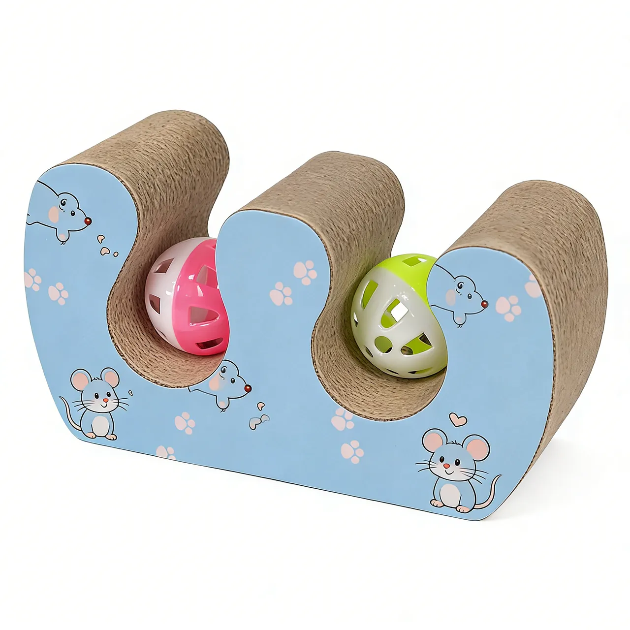 Best-Selling Custom Interactive Double-Ball Cat Toy WJ-0002