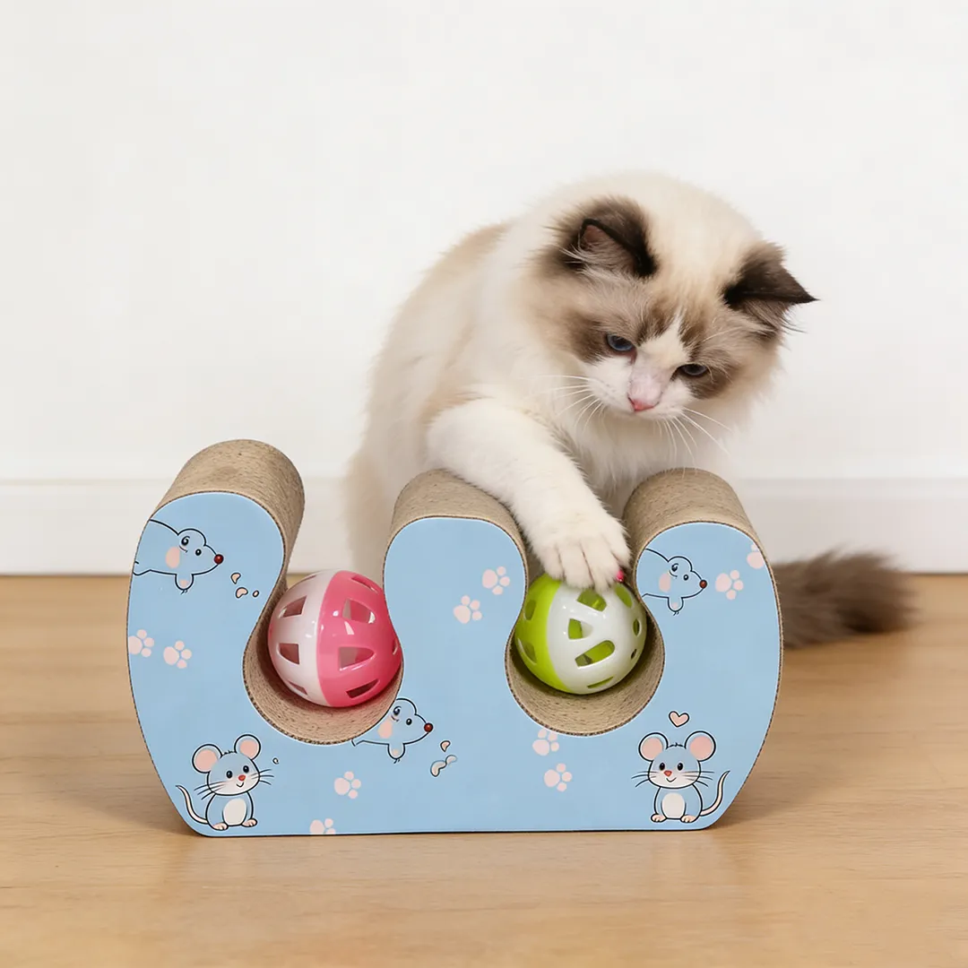 Best-Selling Custom Interactive Double-Ball Cat Toy WJ-0002