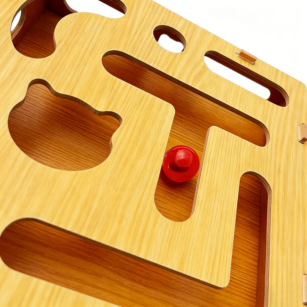 Best-Selling Custom Wooden Maze Cat Scratcher WJ-0008