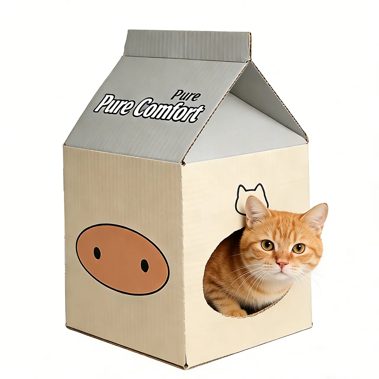 Best-Selling Custom Milk Carton-Style Cat House WW-0003