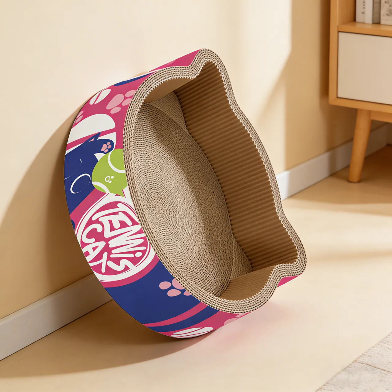 New Arrival: Tennis-Themed Cat Scratching Post with Cat Ears ZB-0105