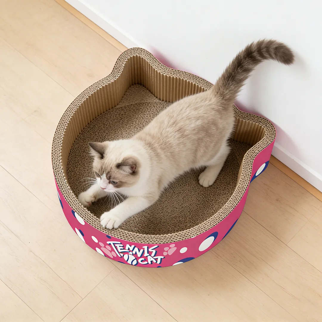 New Arrival: Tennis-Themed Cat Scratching Post with Cat Ears ZB-0105