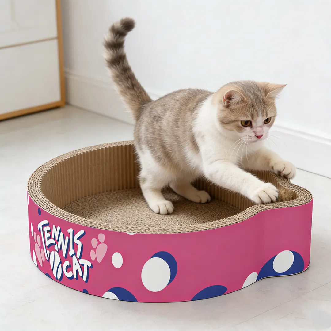New Arrival: Tennis-Themed Cat Scratching Post with Cat Ears ZB-0105