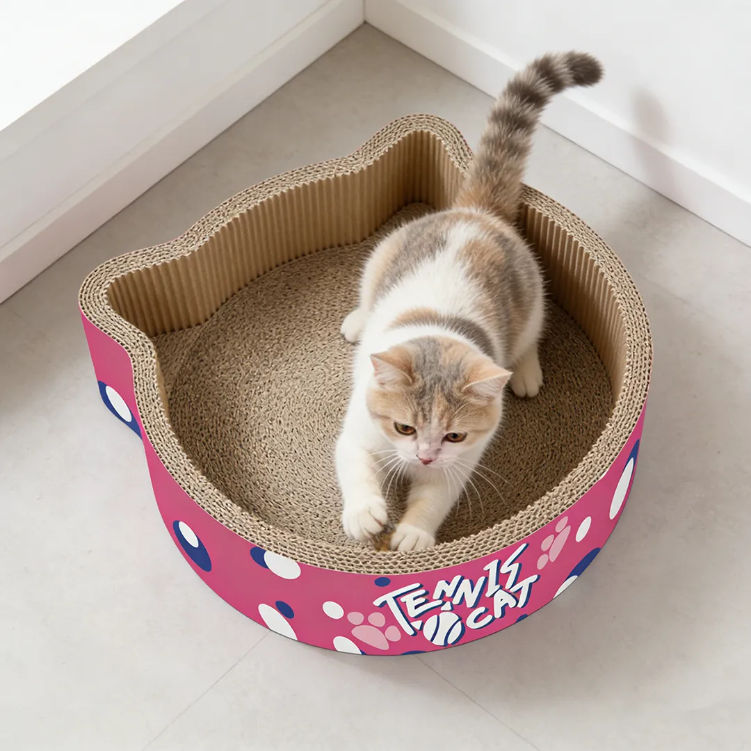 New Arrival: Tennis-Themed Cat Scratching Post with Cat Ears ZB-0105