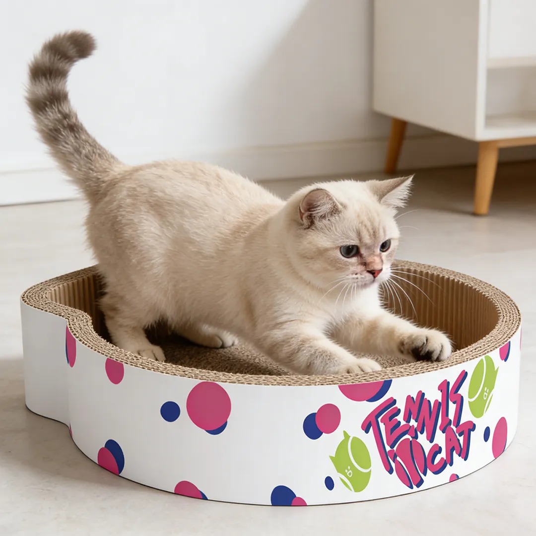 New Arrival: Tennis-Themed Cat Scratching Post with Cat Ears ZB-0105