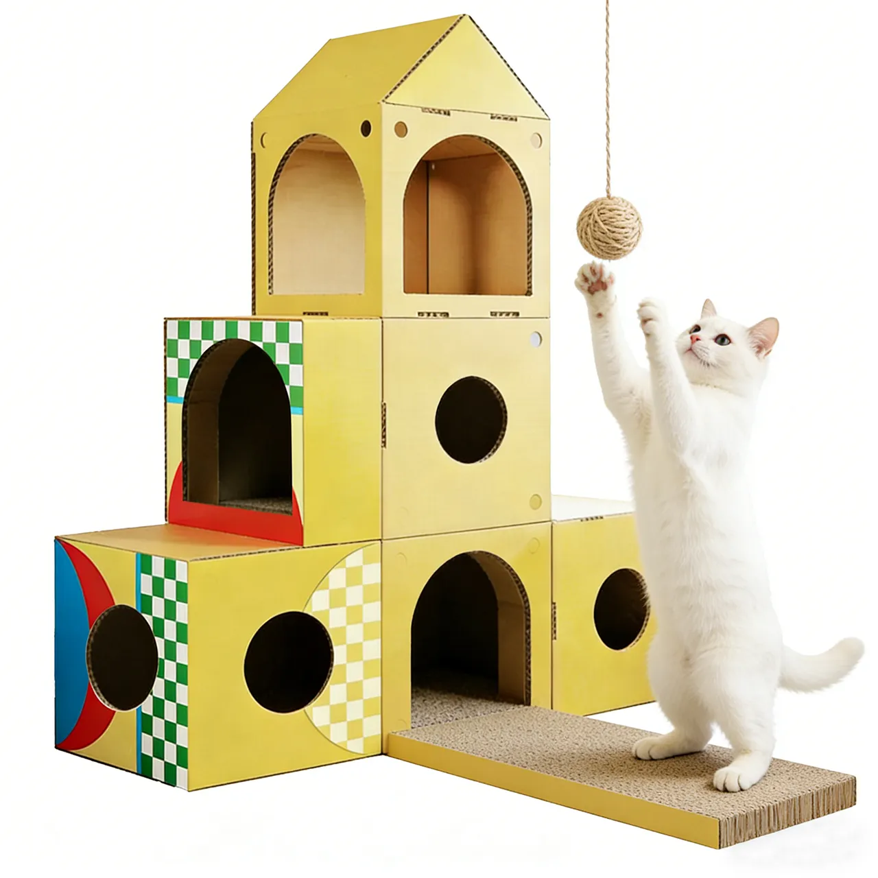 New Arrival: Customizable Modular Cat House WW-0015