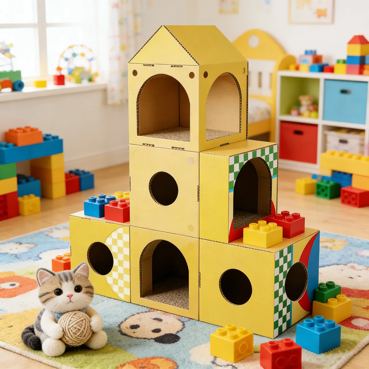 New Arrival: Customizable Modular Cat House WW-0015