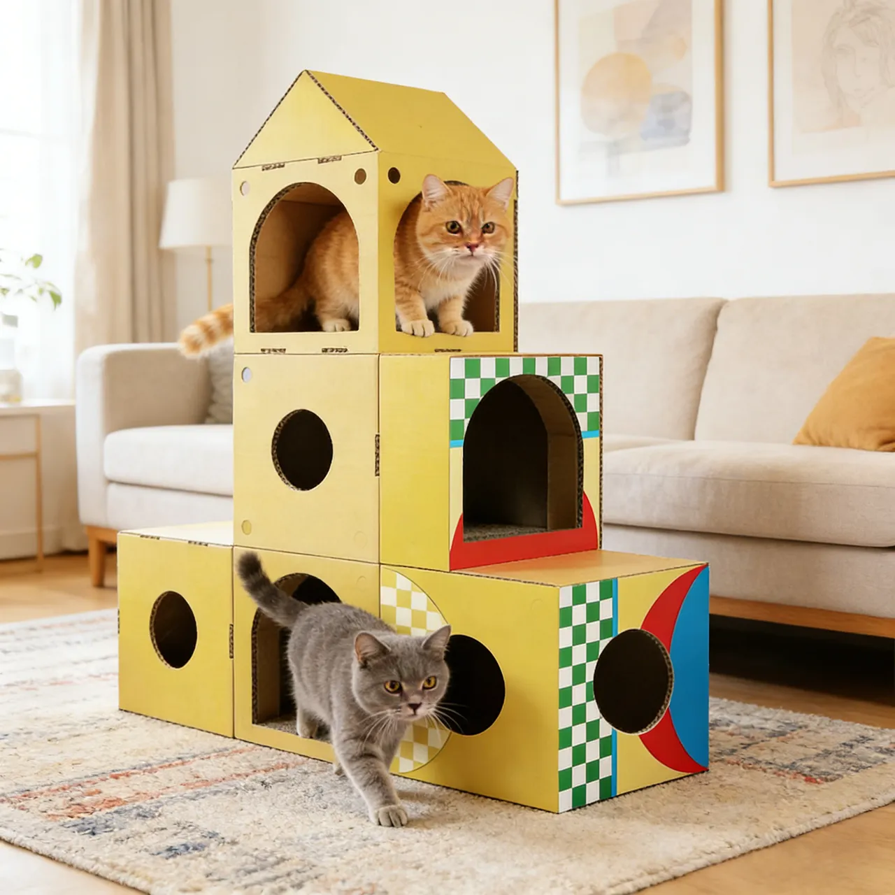 New Arrival: Customizable Modular Cat House WW-0015