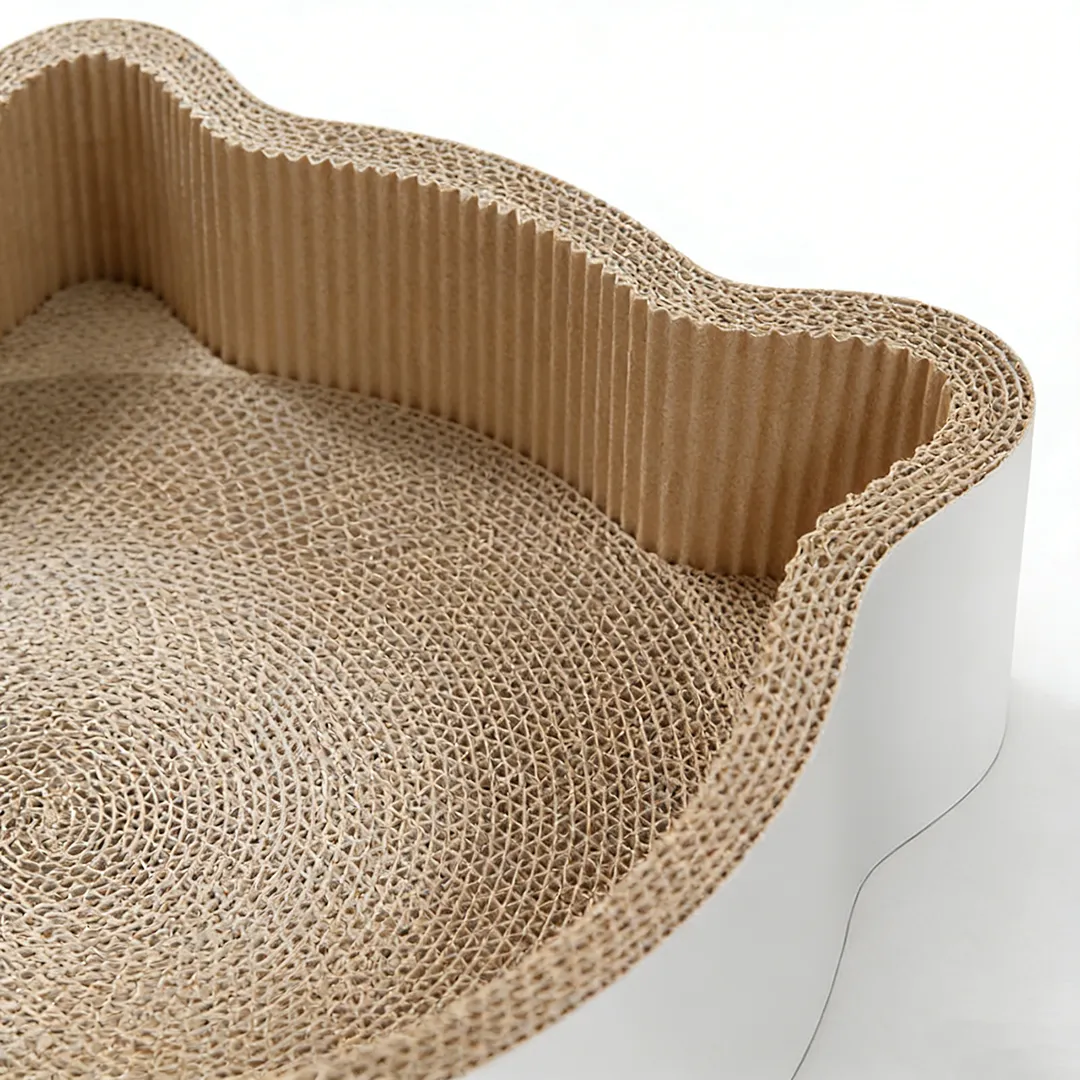 Best-Selling Wholesale Custom Cat Ear-Shaped Scratching Bed ZB-0007