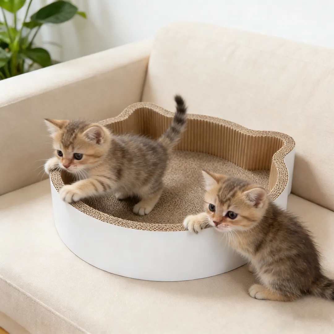 Best-Selling Wholesale Custom Cat Ear-Shaped Scratching Bed ZB-0007