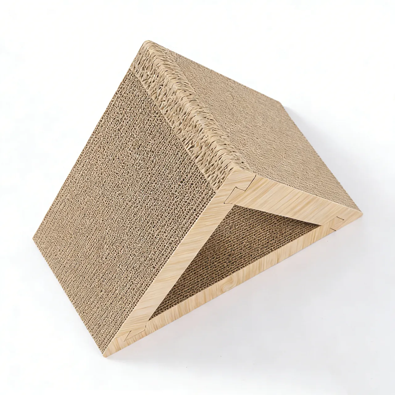 Wholesale Customizable Modular Triangular Scratching House ZB-0014