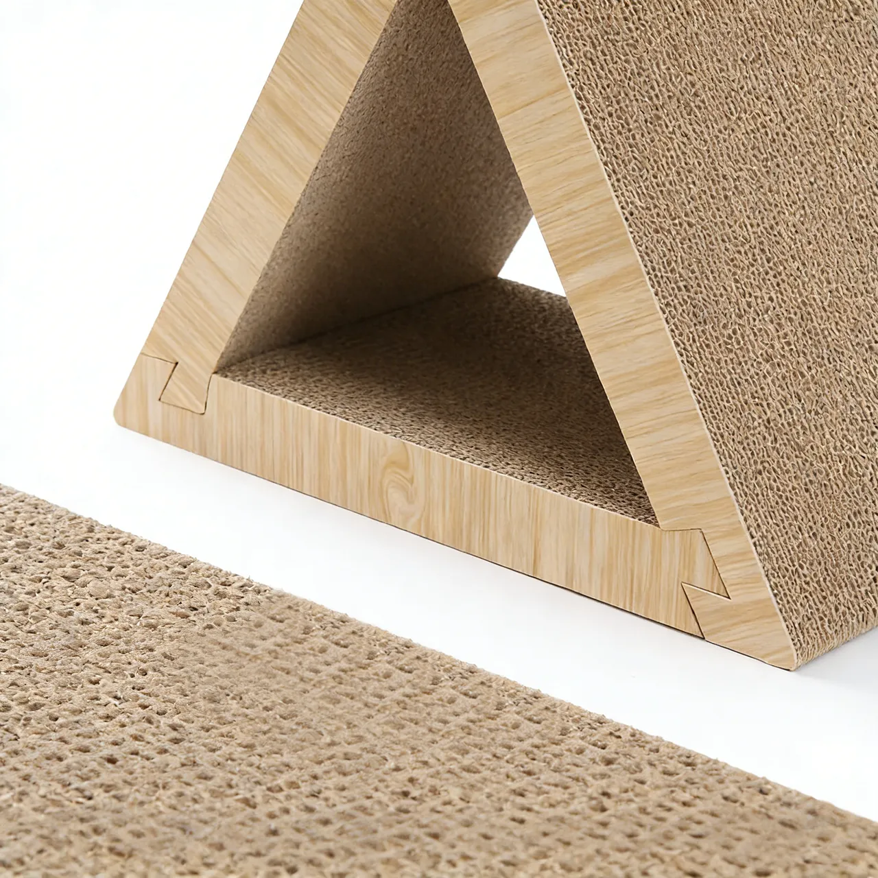 Wholesale Customizable Modular Triangular Scratching House ZB-0014