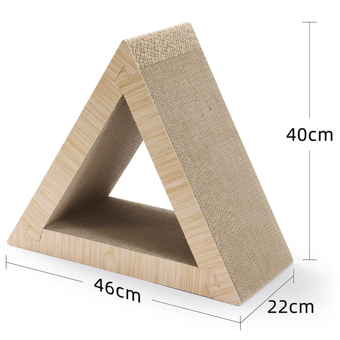 Wholesale Customizable Modular Triangular Scratching House ZB-0014