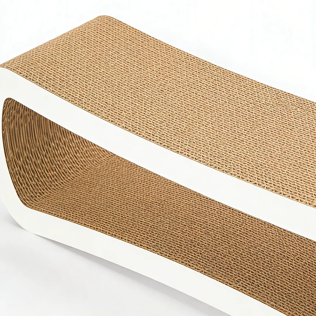 Best-Selling Custom Double-Layer Streamlined Wall-Mounted Scratching Post ZB-0020