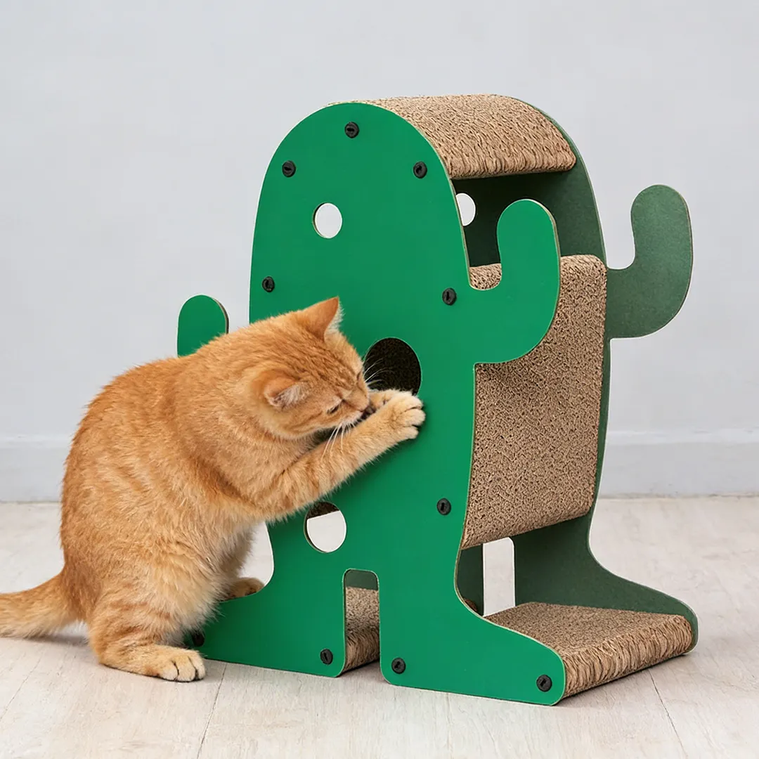 Wholesale Custom Green Frog-Shaped Scratching Post ZB-0040
